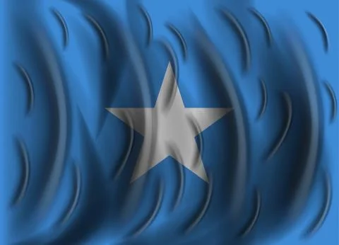 Somalia wind flag Stock Illustration