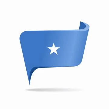 Somalian flag map pointer layout. Vector illustration. 스톡 일러스트