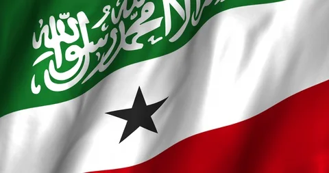 Somaliland Waving Flag 4K Stock Footage 127882969