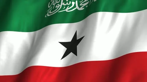 Somaliland Waving Flag Stock Footage 12360379