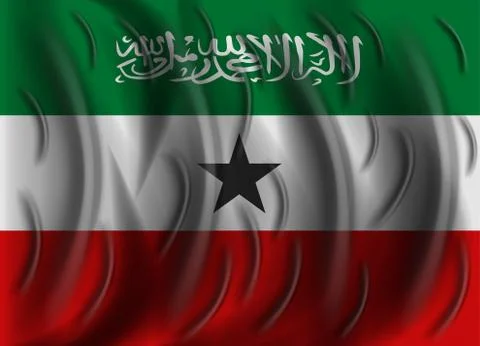 Somaliland wind flag Stock Illustration