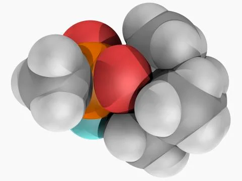 Soman molecule Stock Illustration