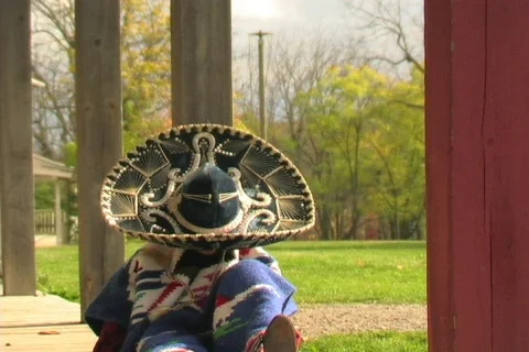 SOMBRERO DOLLY FRONT VIEW Stock Footage 354527