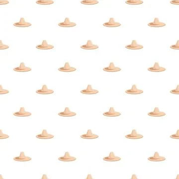Sombrero hat pattern forming a cultural background Stock Illustration