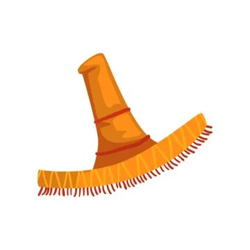 Sombrero hat vector Illustration on a white background Stock Illustration
