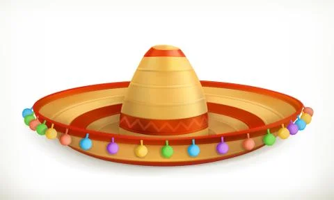Sombrero, vector icon Stock Illustration