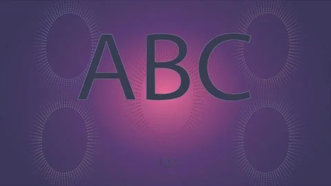 Some alphabet and number on abstract dark background Stock Footage 153464150