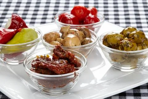 Some antipasti Stock Photos