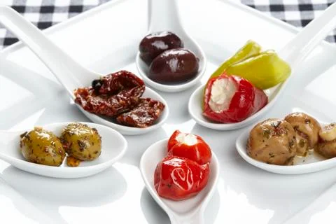 Some antipasti Stock Photos