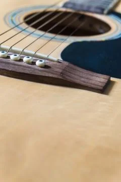 Some aspects of the guitar close up Stock Photos