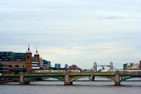 Some bridges on thames Foto stock