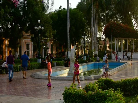 Some children are skating in a square Video stock 76542015