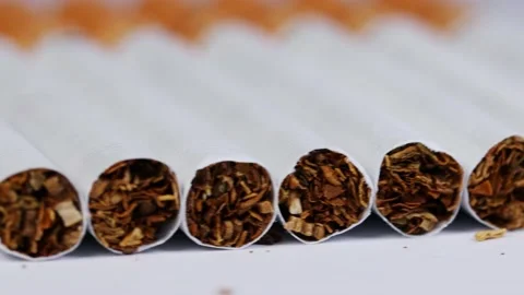 Some cigarettes in a close-up Stock-Footage 152048114