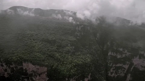 Some clouds above the Sumidero Canyon mountains Stock Footage 221803510