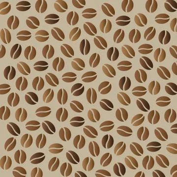 Some coffee beans Illustrazione stock