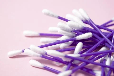 Some cotton buds Stock Photos