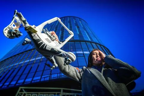 Some crashed drone Stock Photos