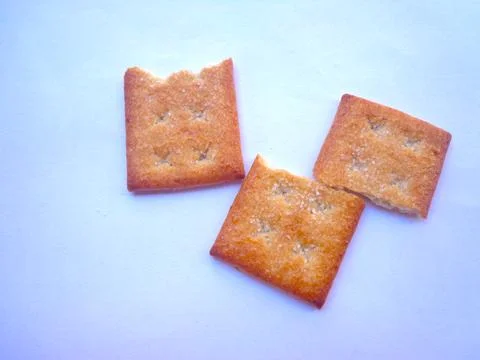 Some crispy biscuit pieces Stock Photos