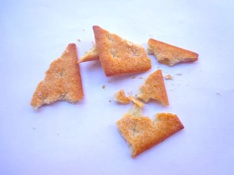 Some crispy biscuit pieces Stock Photos
