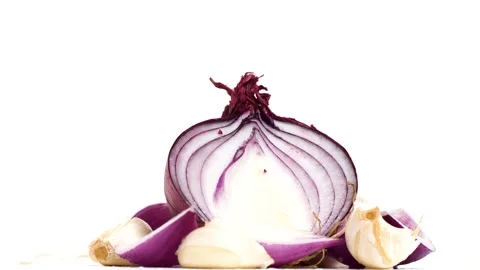 Some fresh onion Stock Footage 133220604