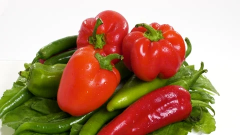 Some of fresh peppers. Stock Footage 132861478