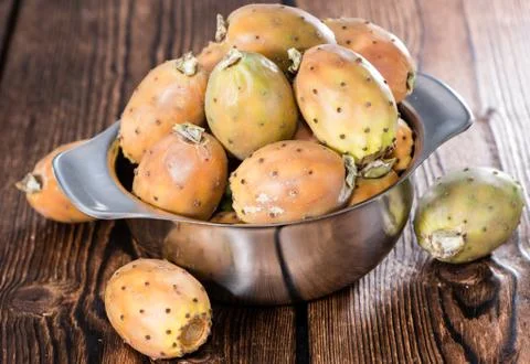 Some fresh prickly pears Stock Photos