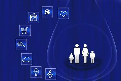 Some functions for social people 스톡 일러스트