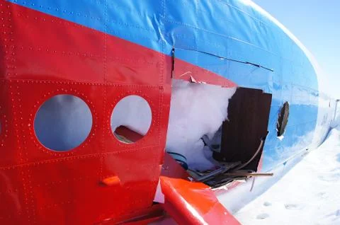 Some garbage in Antarctic Foto stock