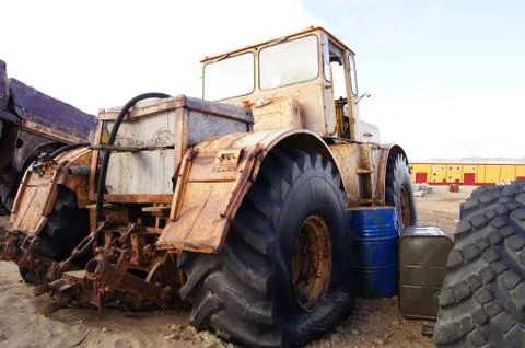 Some garbage in Antarctic Stock Photos