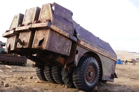 Some garbage in Antarctic Stock Photos