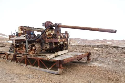 Some garbage in Antarctic Stock Photos