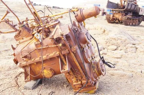 Some garbage in Antarctic Stock Photos