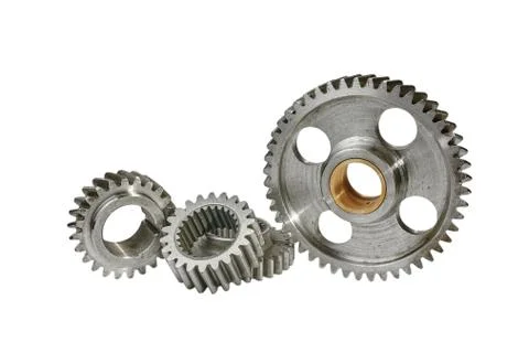 Some gears on a white background Stock-Fotos