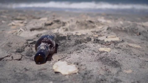 Some grass is based over a cliff Stock Footage 120599400