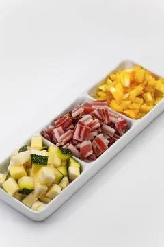 Some ingredients for a bacon pie 写真素材