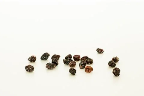 Some isolate raisin on a white background . Stock Photos