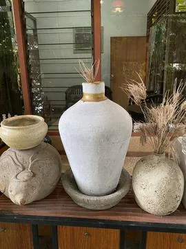Some jars and table decorations Stock Photos