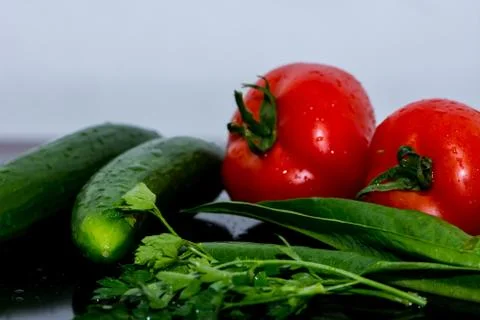 Some kind of vegetables on the table Stock Photos