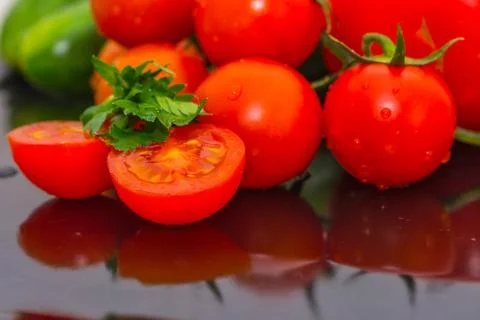 Some kind of vegetables on the table Stock Photos