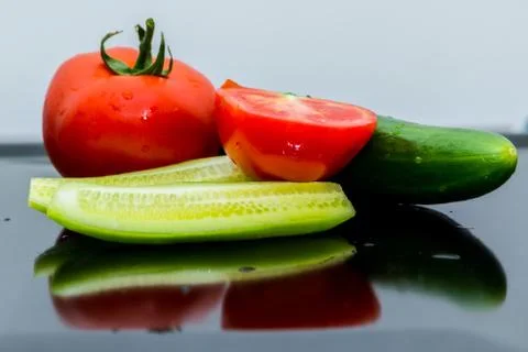 Some kind of vegetables on the table Stock Photos