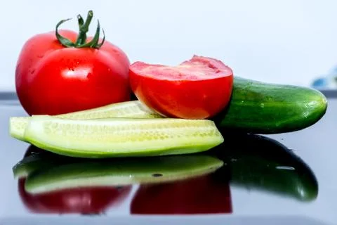 Some kind of vegetables on the table Stock Photos