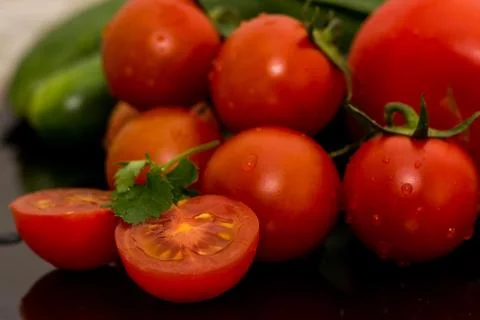 Some kind of vegetables on the table Stock Photos