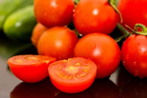 Some kind of vegetables on the table Stock Photos