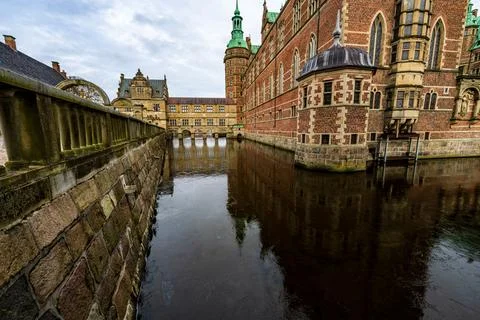 Some nice reflections at Frederiksborg Castle Stock Photos