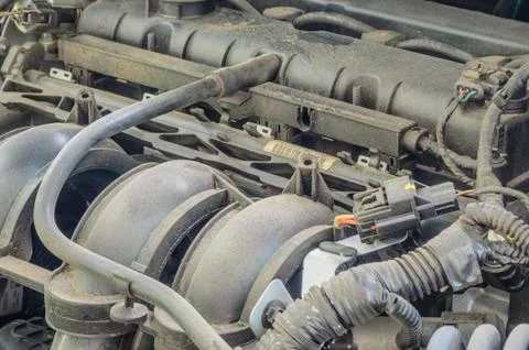 Some old engine car Stock Photos