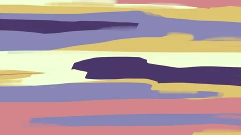 Some paint strokes painting of different colors shapes colorful yellow pink an Stock Footage 336967431