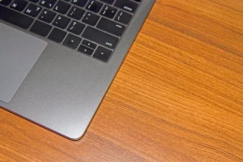 Some of part the Labtop on a desk. Stock Photos