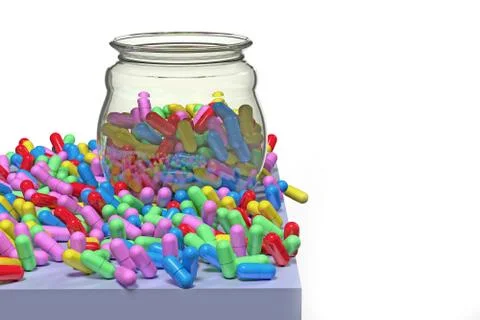 Some pills Stock Illustration