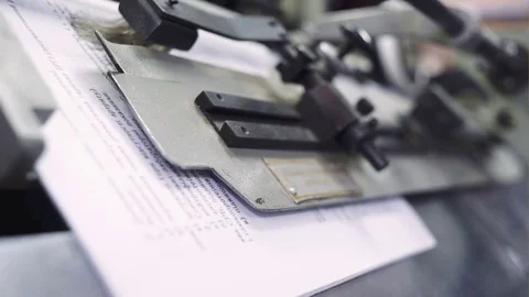 Some printing complex publishing process closely Vídeos de archivo 74806094