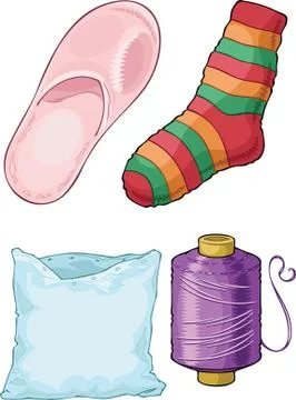 Some of the products from the tissue Stock Illustration